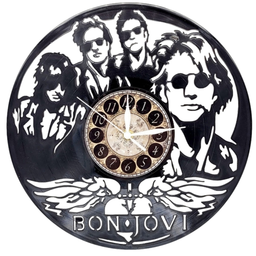 BON JOVI vinyl record clock
